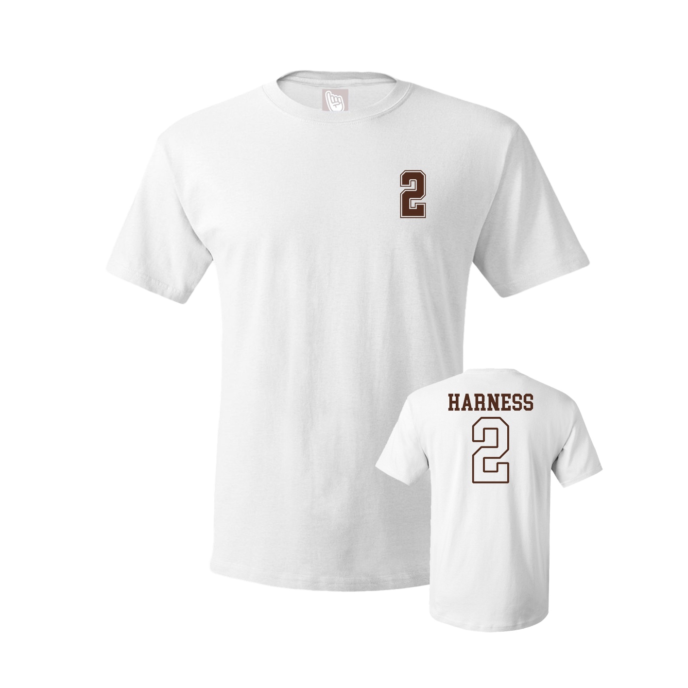 Youth Tee — Chest Back in White