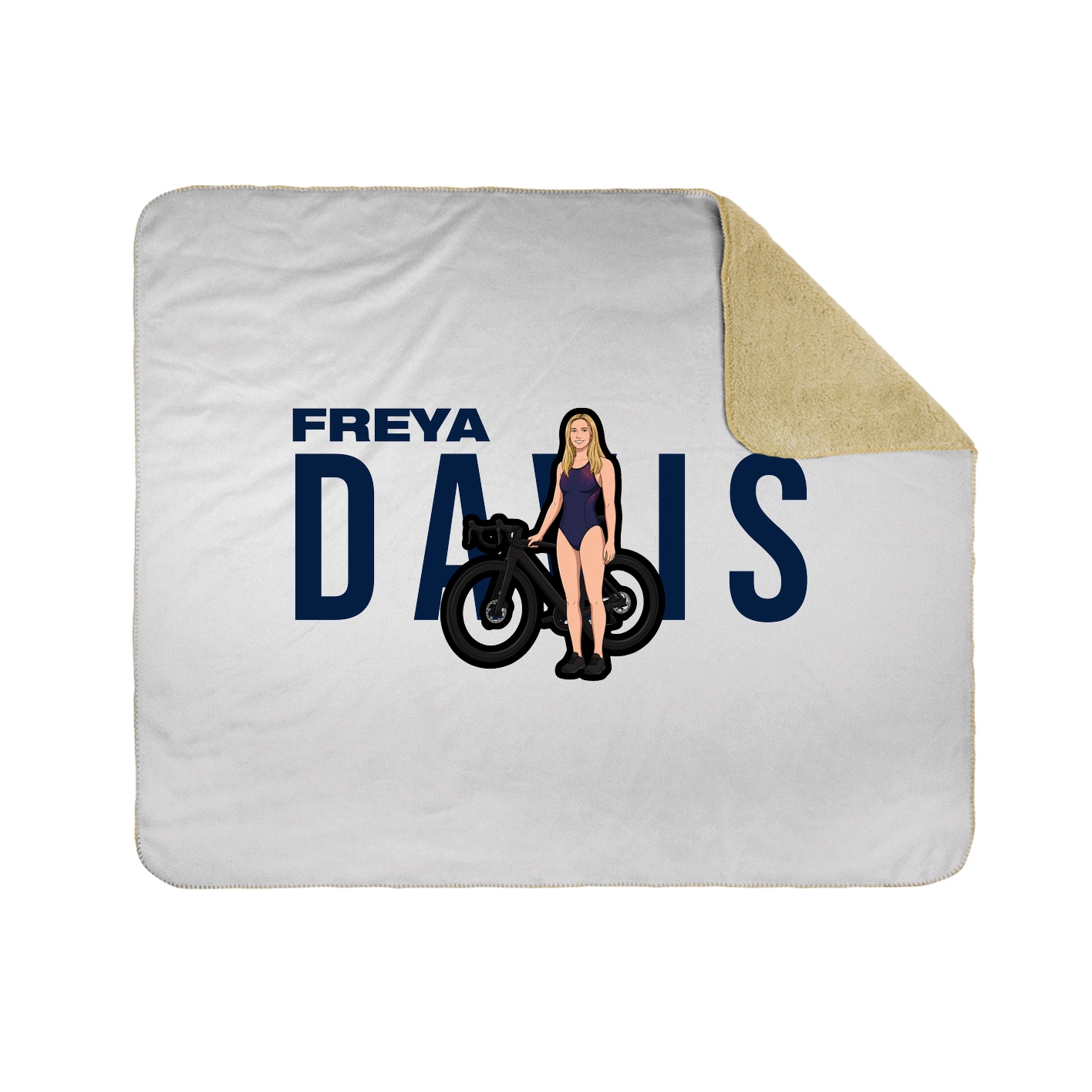 Throw Blanket — Player Name in White