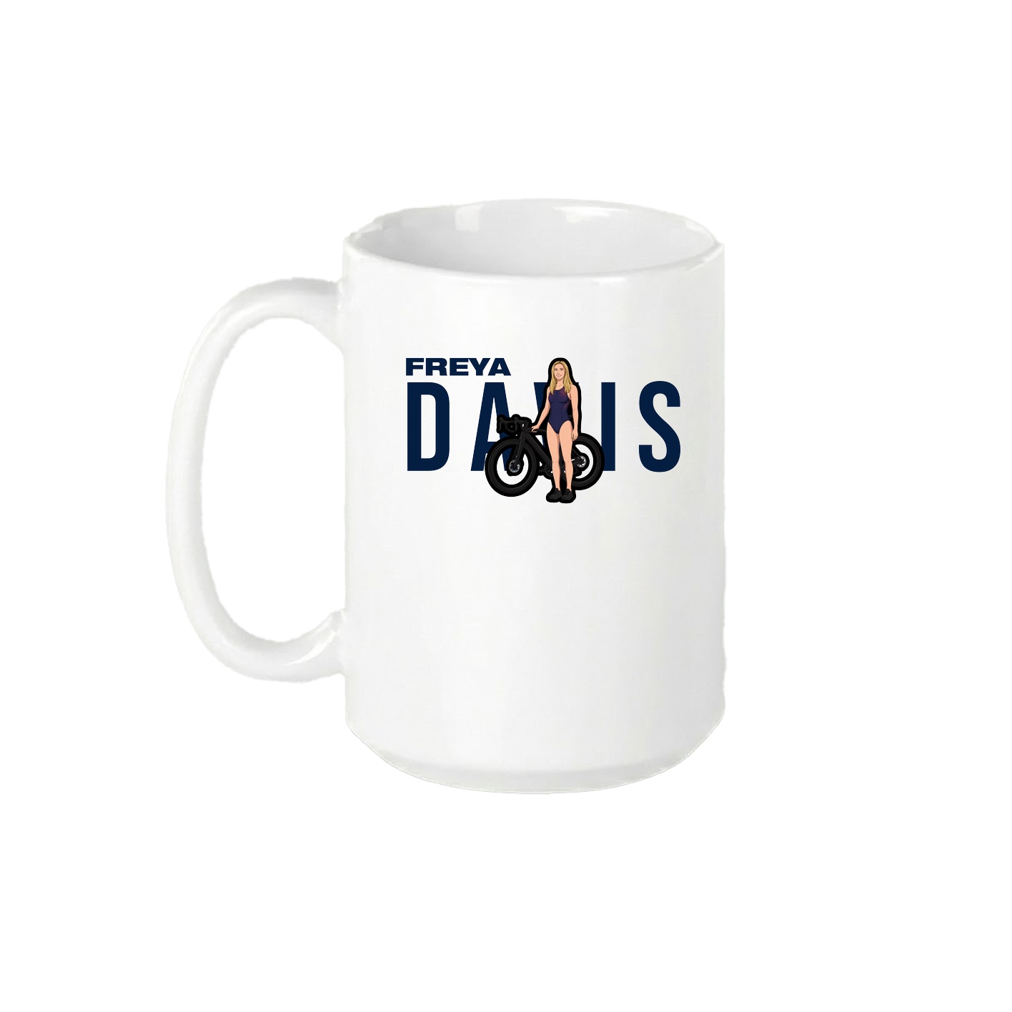 15oz Coffee Mug — Player Name in White
