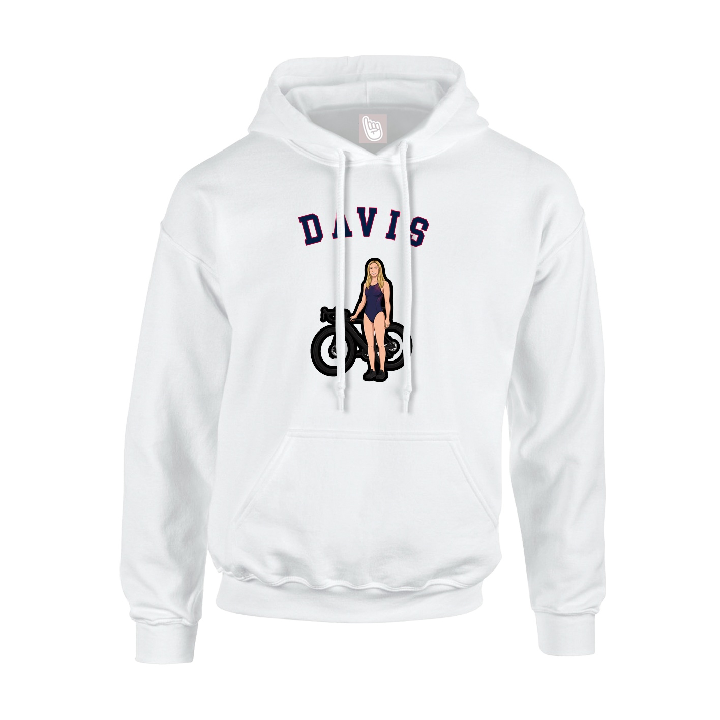 Youth Hoodie — Shirsey Arch in White