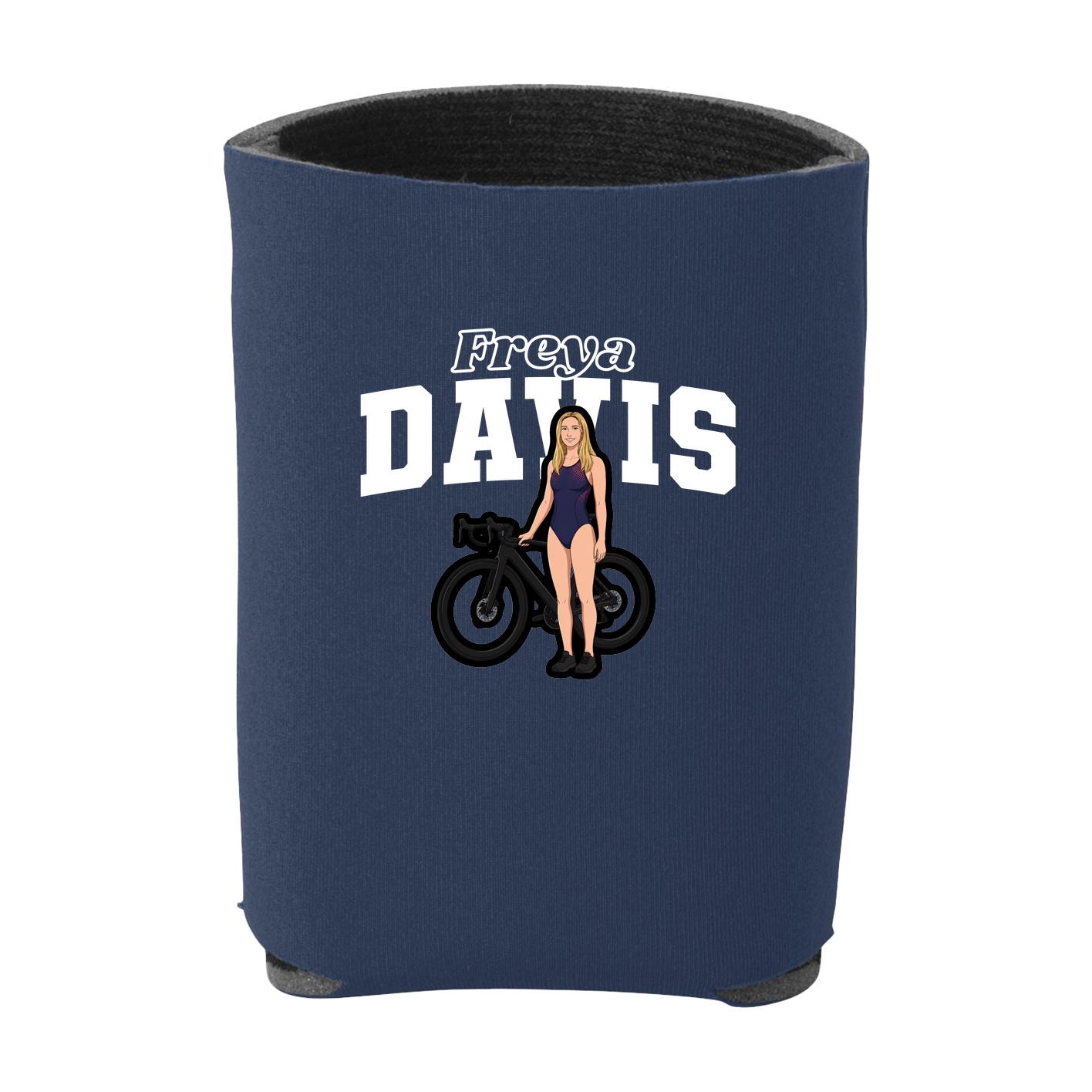 Can Holder — Name Arch in Navy
