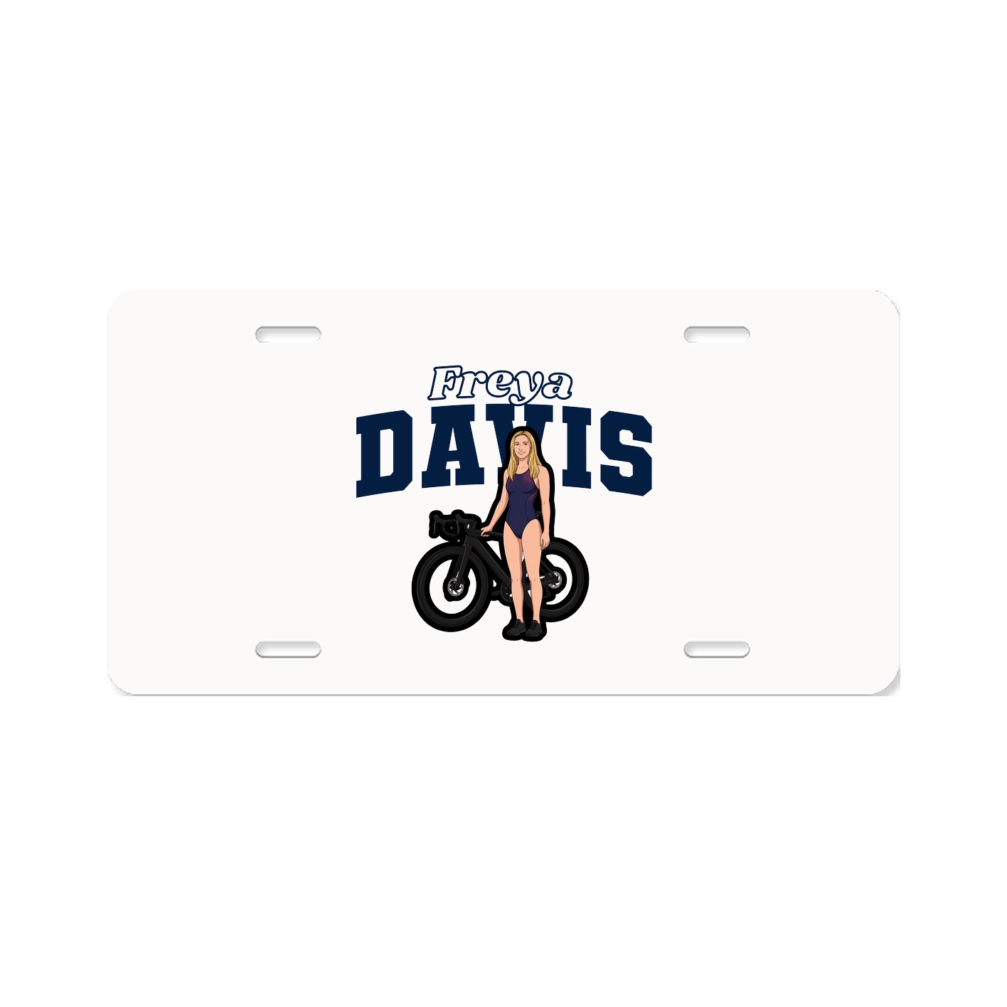 License Plate — Name Arch in Classic