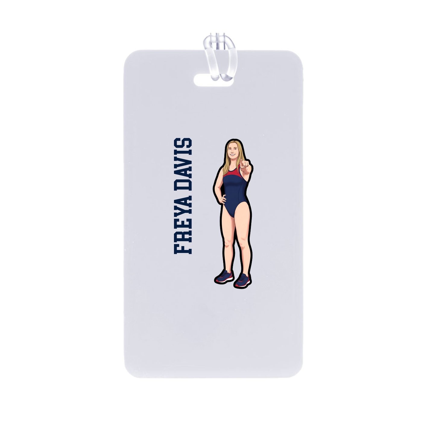Bag Tag — Name Vertical in Classic