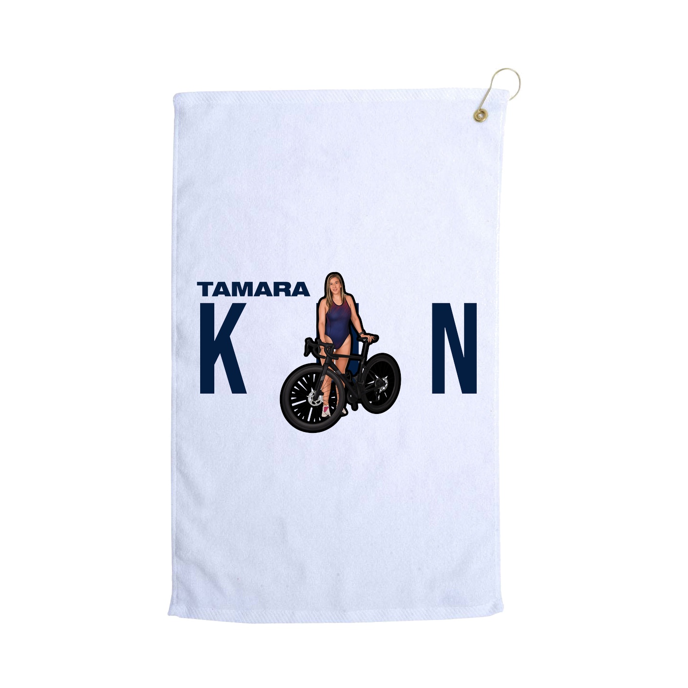 Golf Towel — Player Name in White