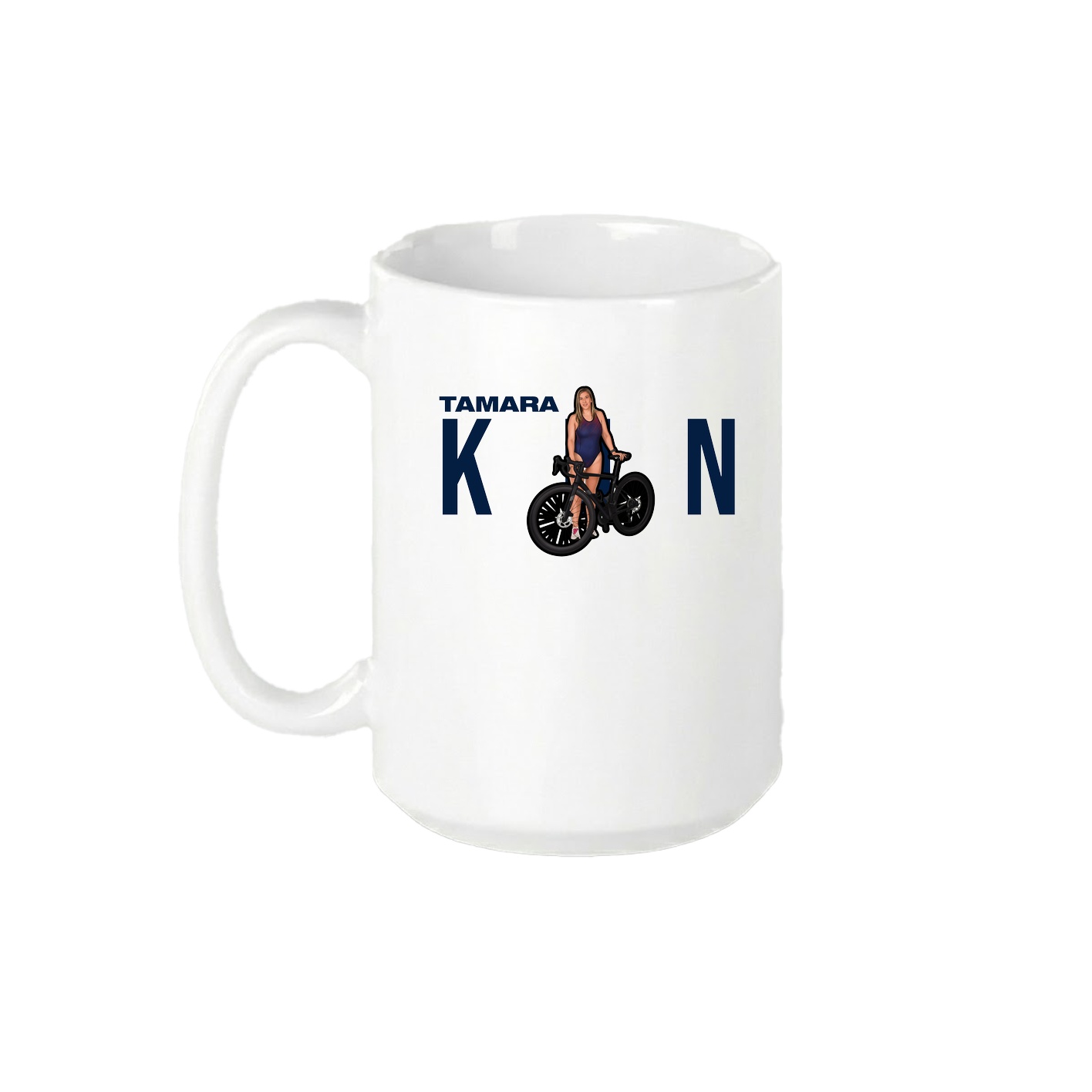 15oz Coffee Mug — Player Name in White