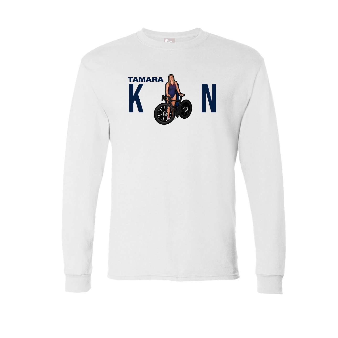 Long Sleeve Tee — Player Name in White
