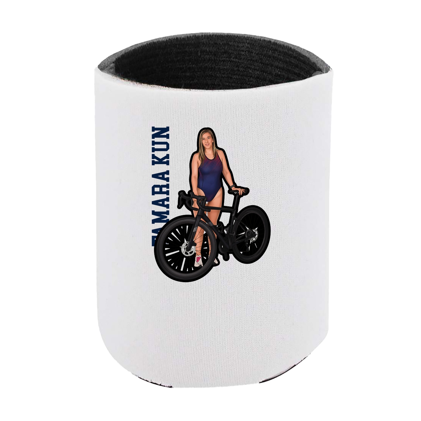 Can Holder — Name Vertical in White