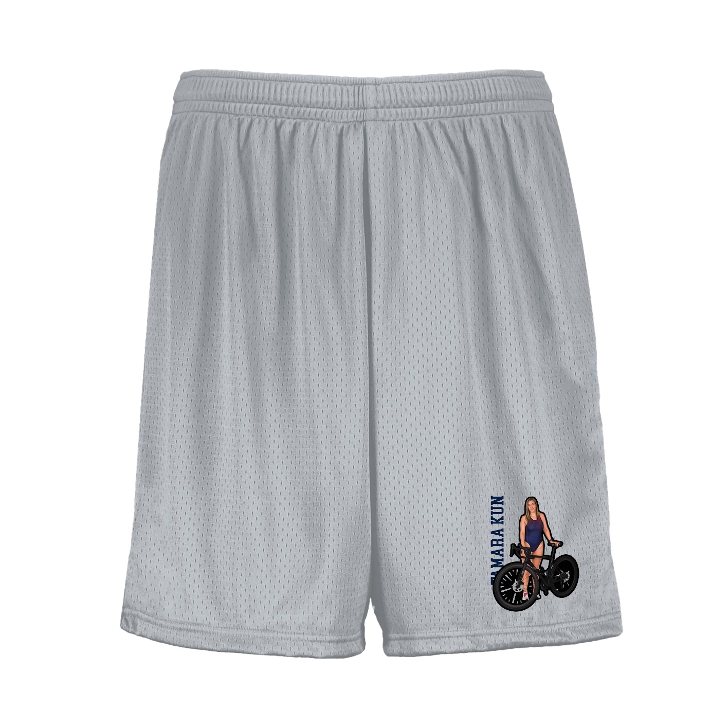 Shorts — Name Vertical in Silver