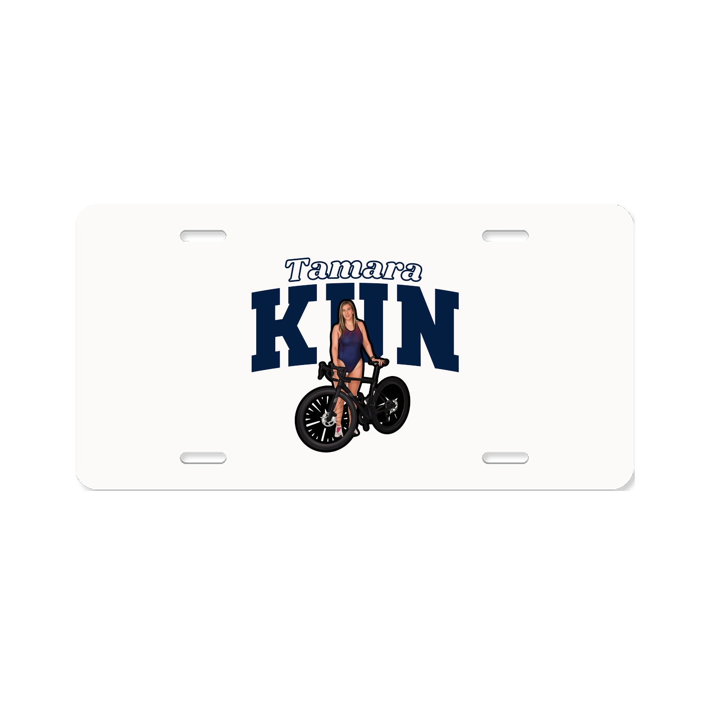 License Plate — Name Arch in Classic