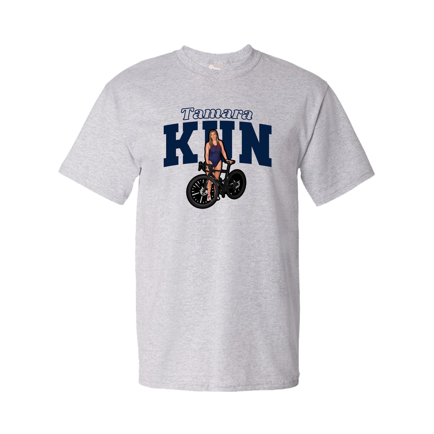 Youth Tee — Name Arch in Grey