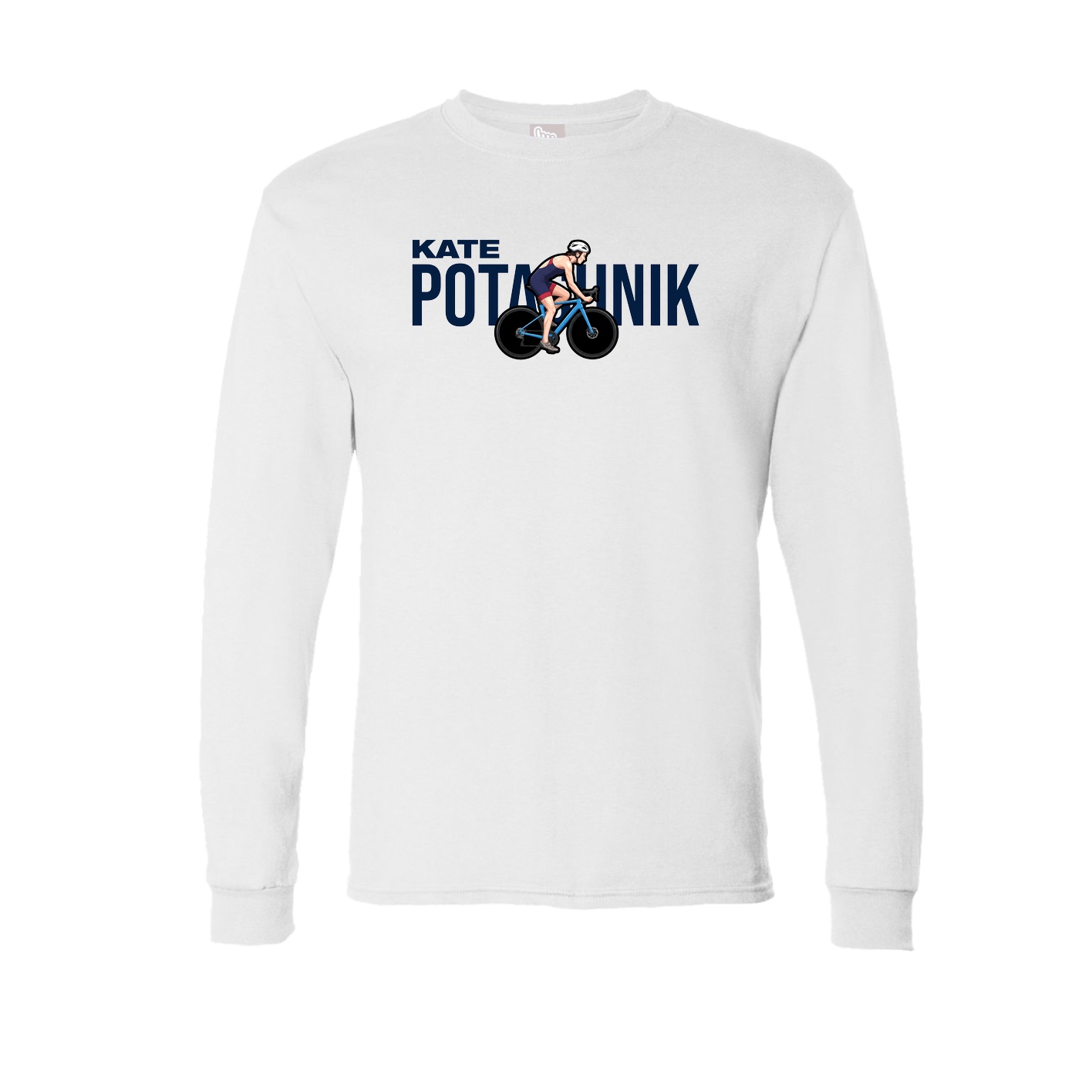 Long Sleeve Tee — Player Name in White