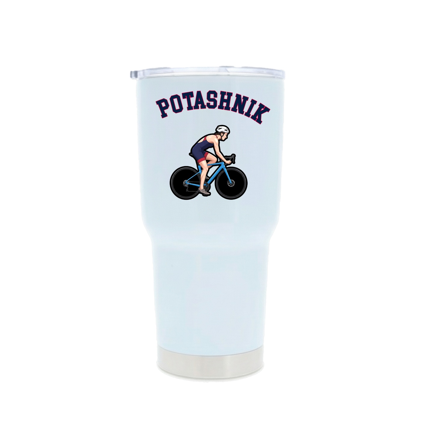 30oz Stainless Steel Tumbler — Shirsey Arch in White
