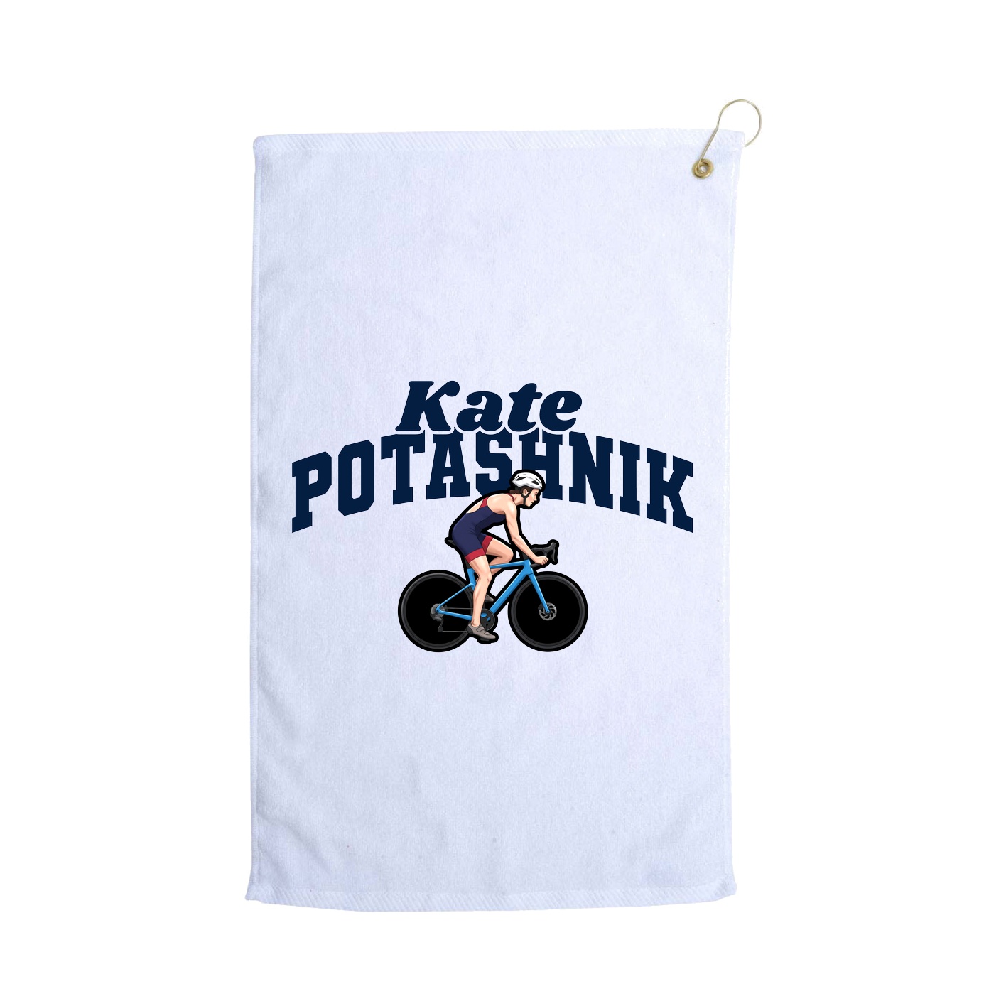 Golf Towel — Signature Arch in White