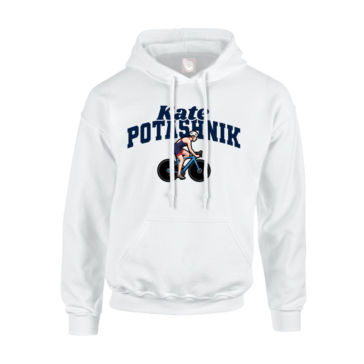 Youth Hoodie — Signature Arch in White