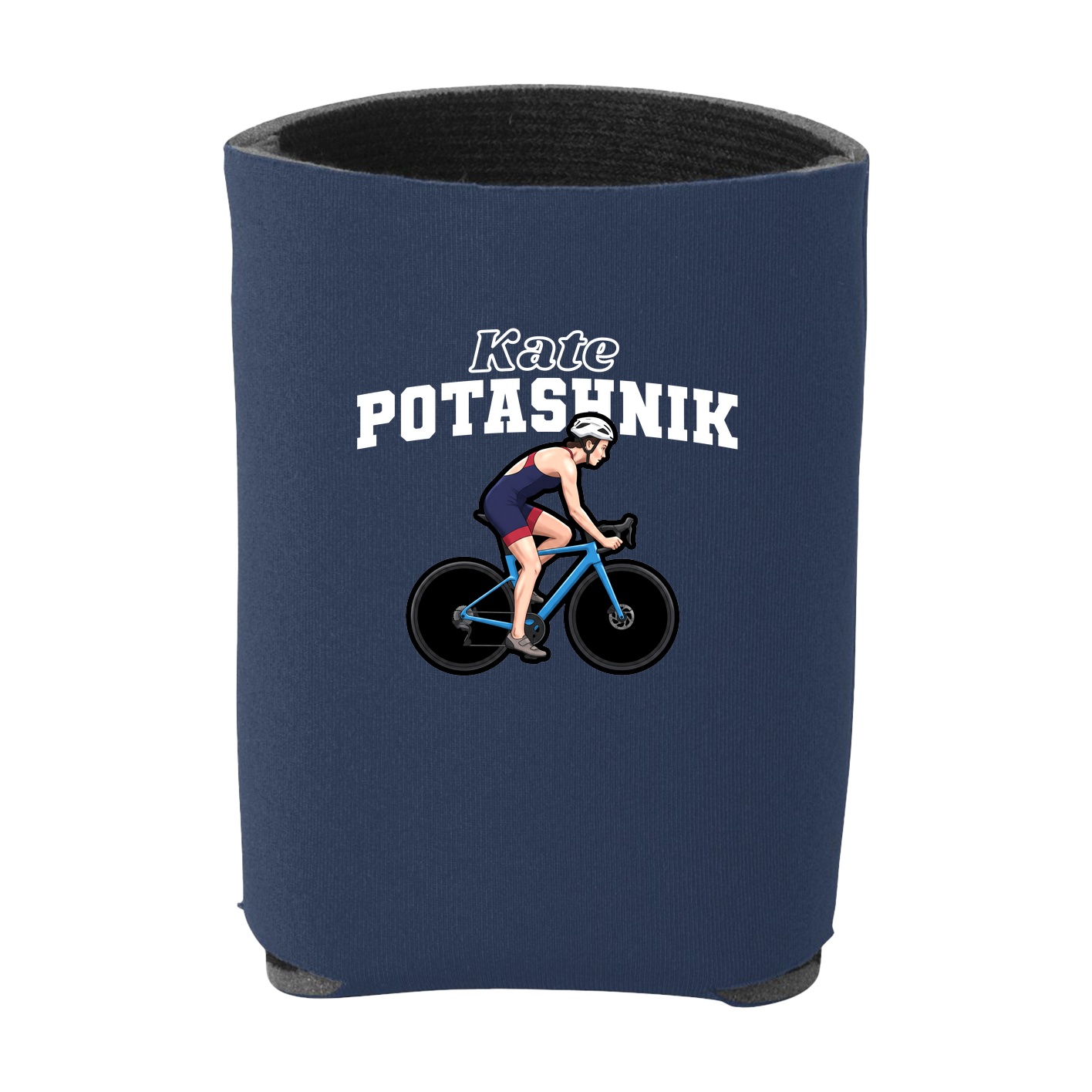 Can Holder — Name Arch in Navy