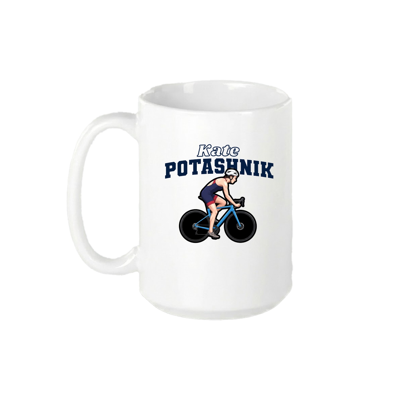 15oz Coffee Mug — Name Arch in White