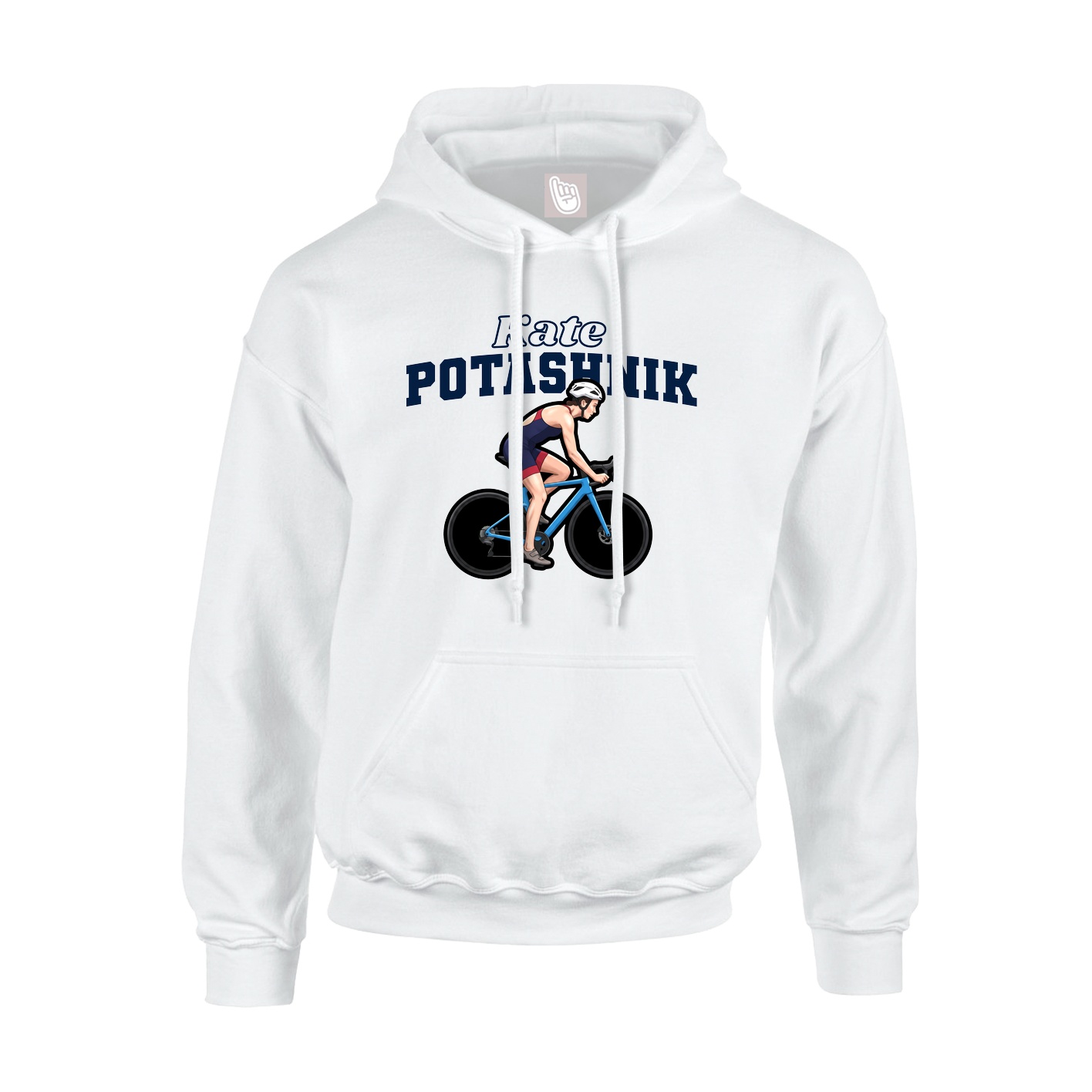 Hoodie — Name Arch in White