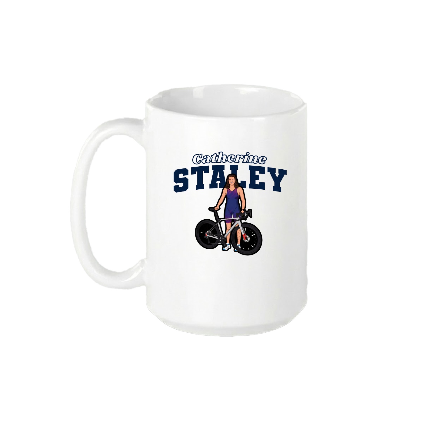 15oz Coffee Mug — Name Arch in White
