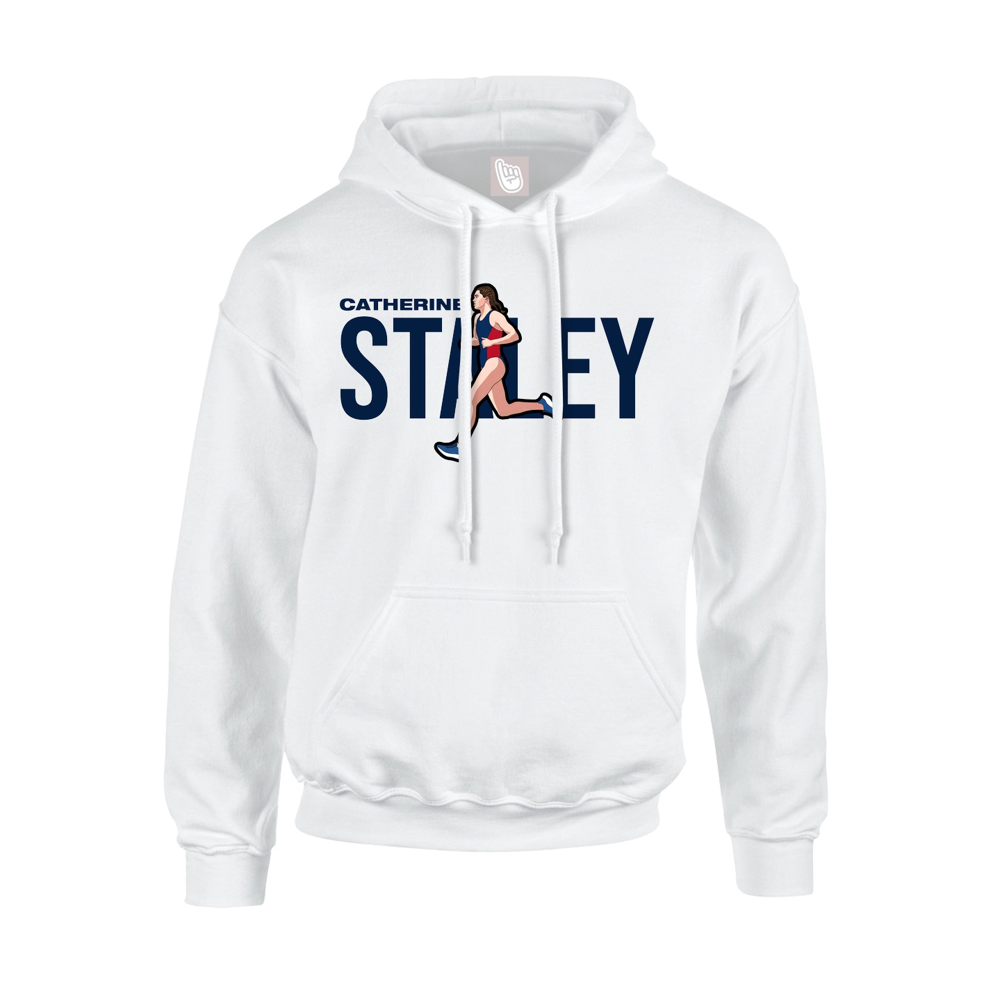 Youth Hoodie — Player Name in White