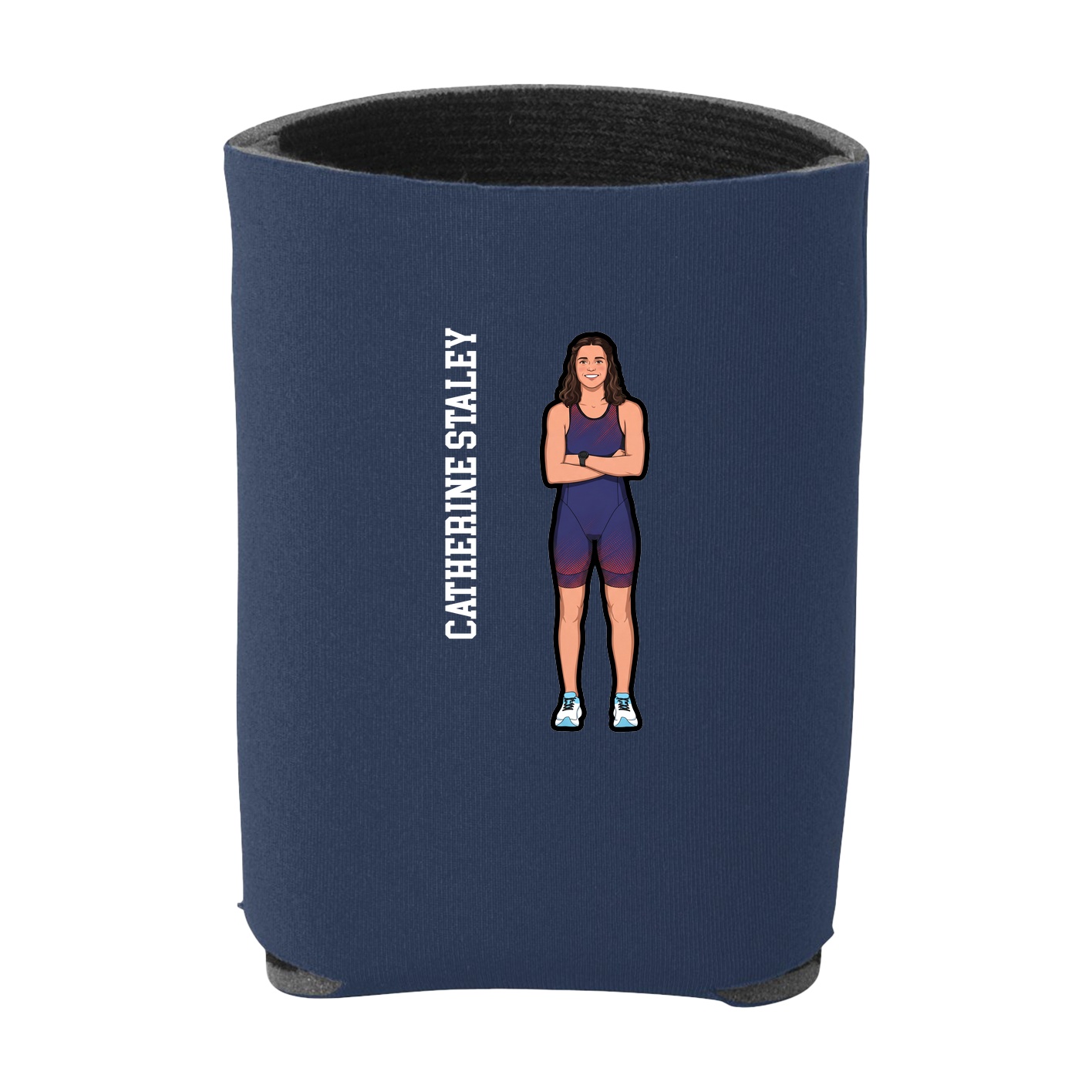 Can Holder — Name Vertical in Navy
