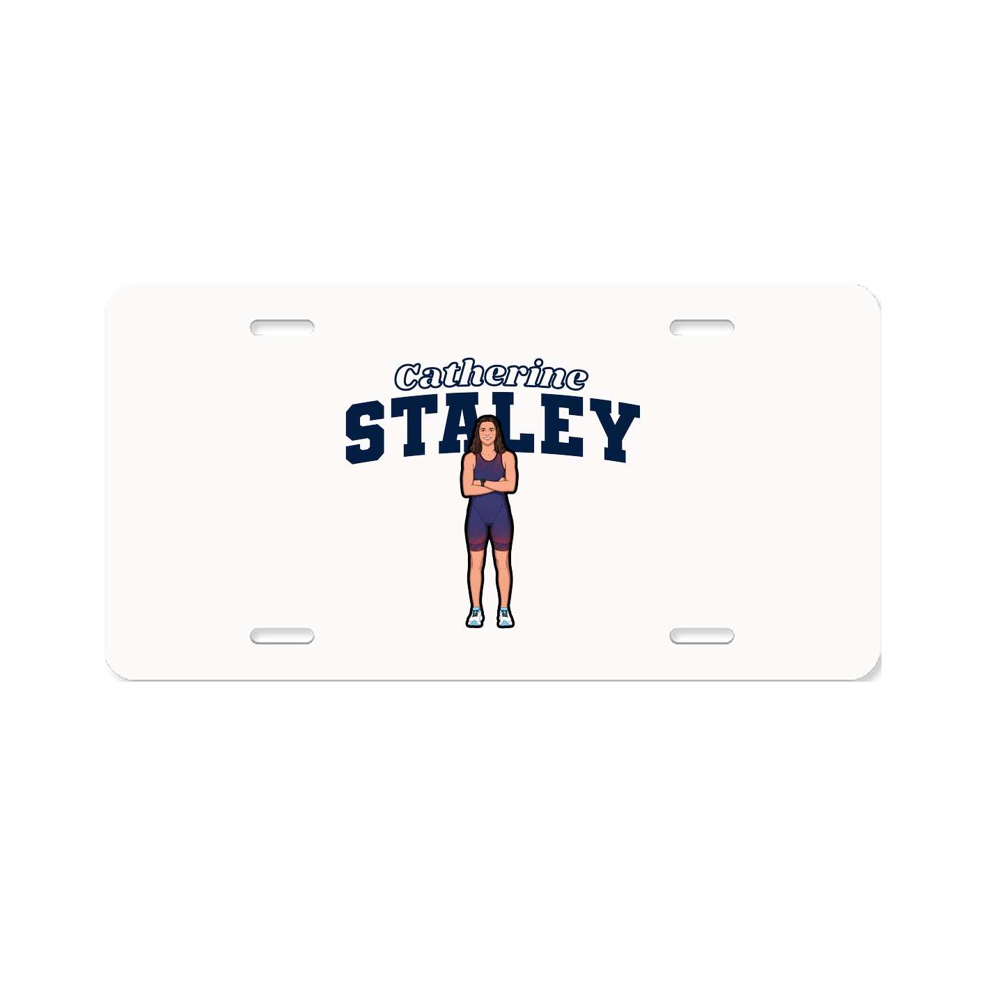 License Plate — Name Arch in Classic