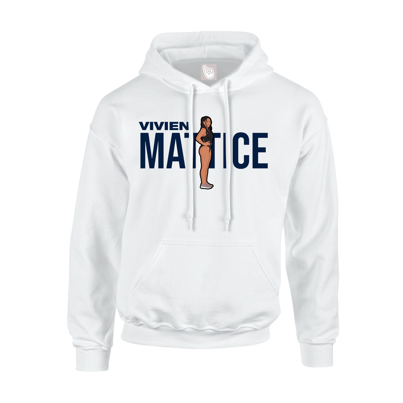 Youth Hoodie — Player Name in White