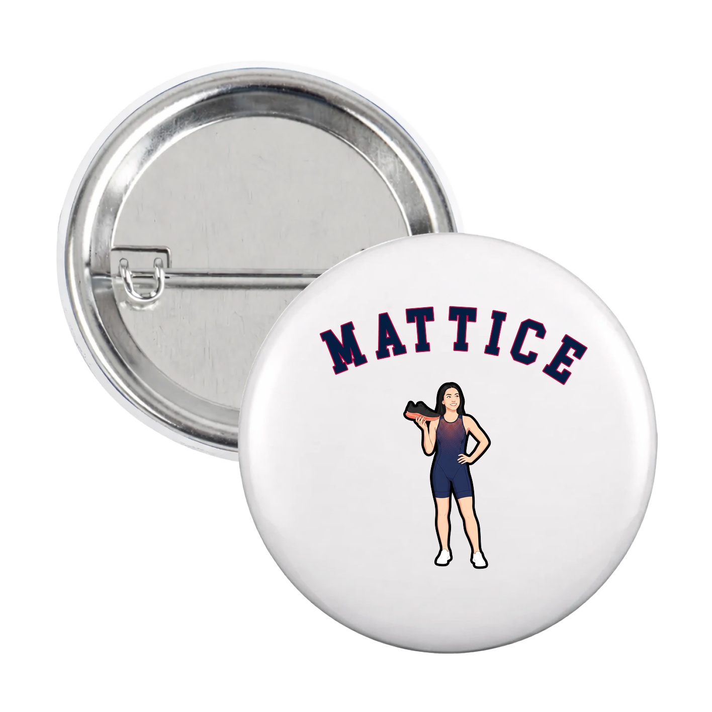 Game Day Button — Shirsey Arch in White