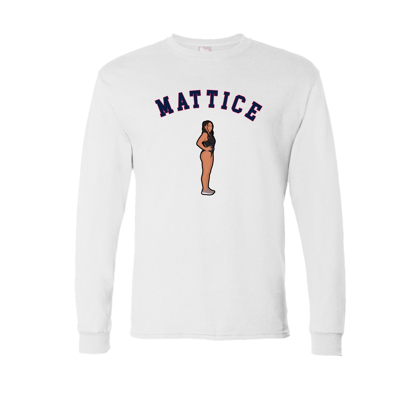 Long Sleeve Tee — Shirsey Arch in White