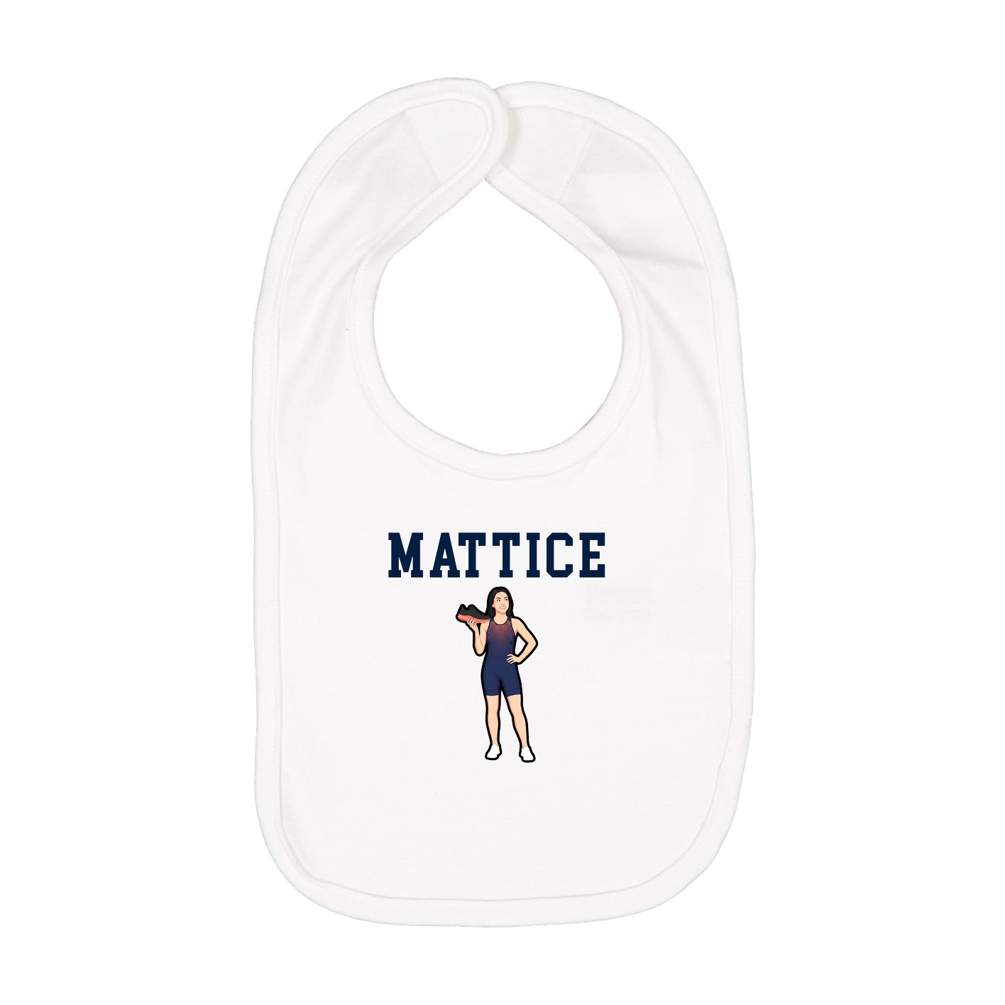 Infant Bib — Shirsey in White