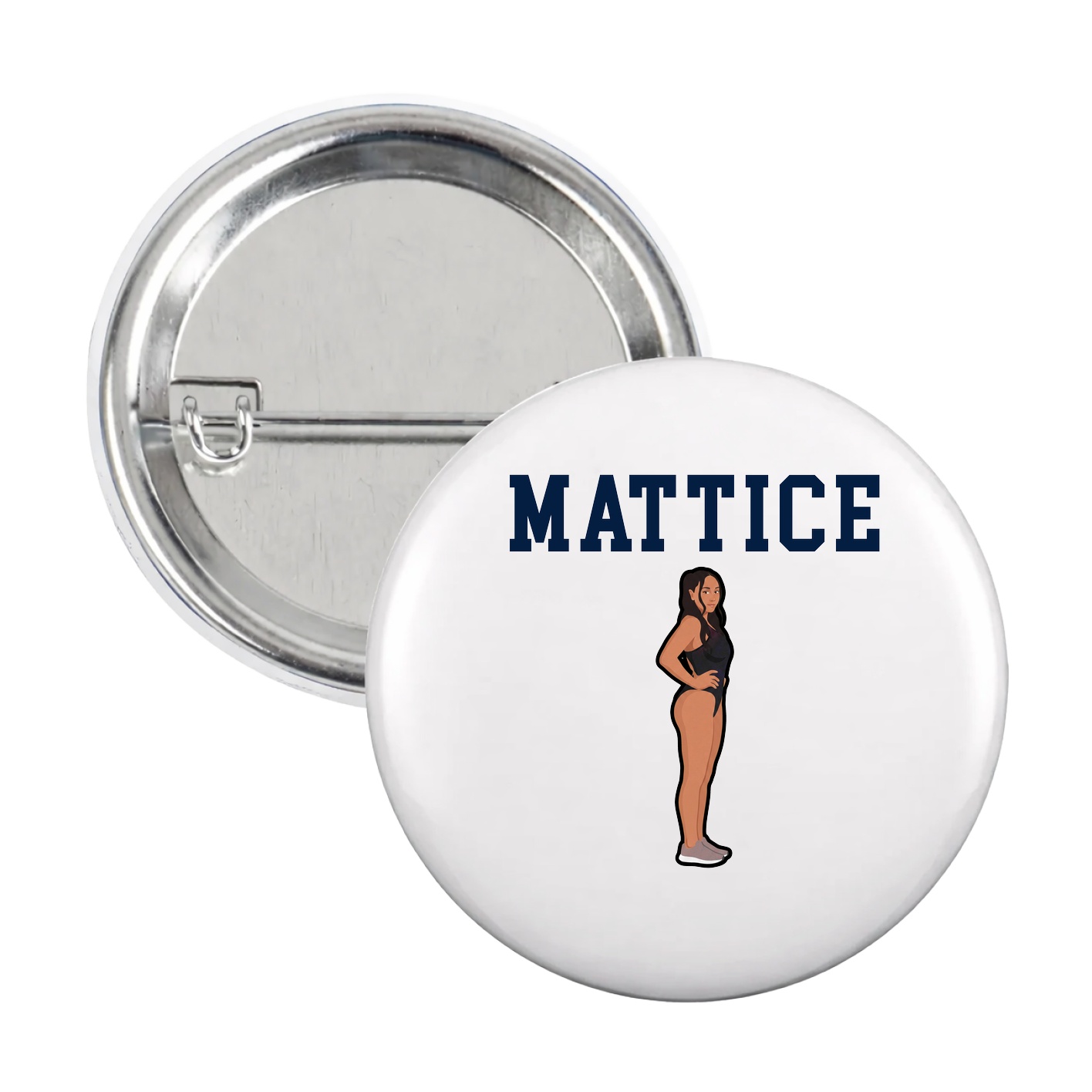 Game Day Button — Shirsey in White