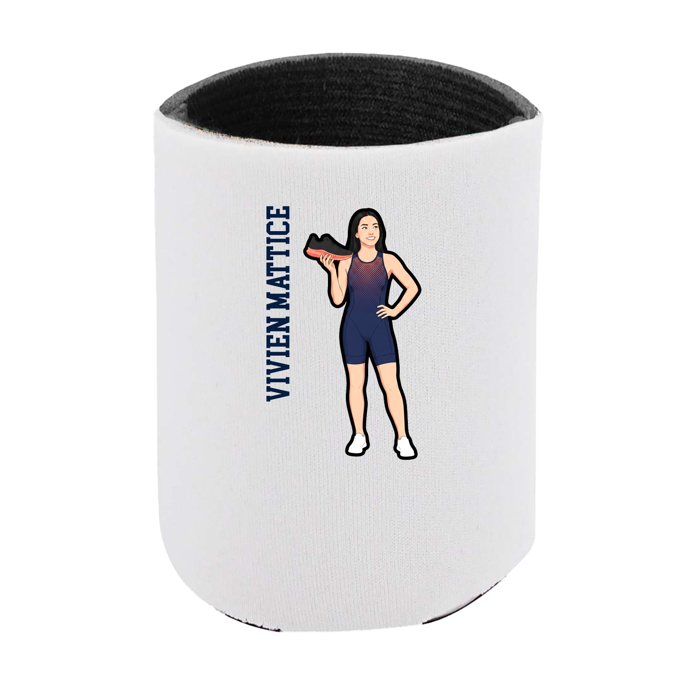 Can Holder — Name Vertical in White