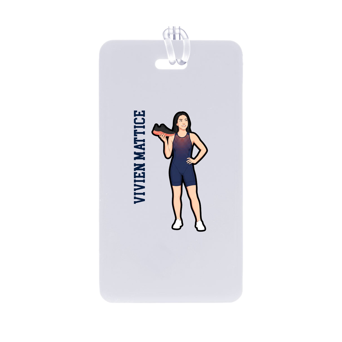 Bag Tag — Name Vertical in Classic