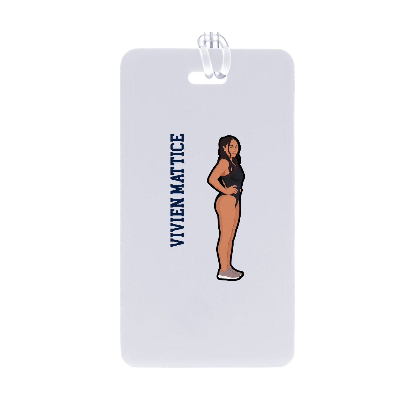 Bag Tag — Name Vertical in Classic