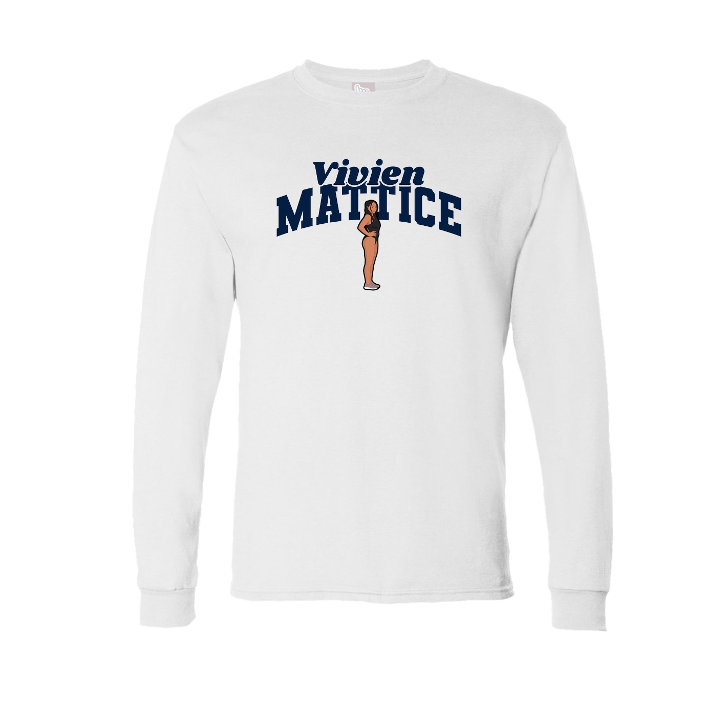 Long Sleeve Tee — Signature Arch in White