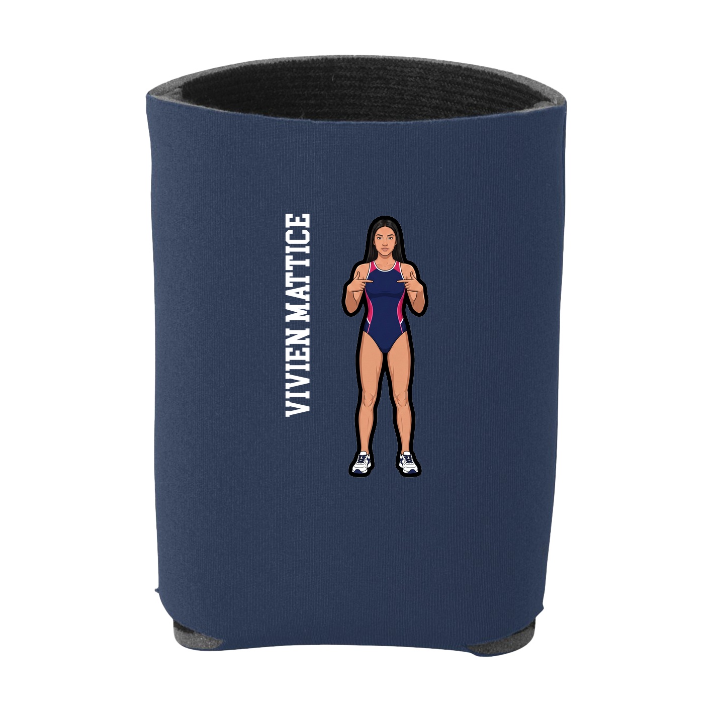 Can Holder — Name Vertical in Navy