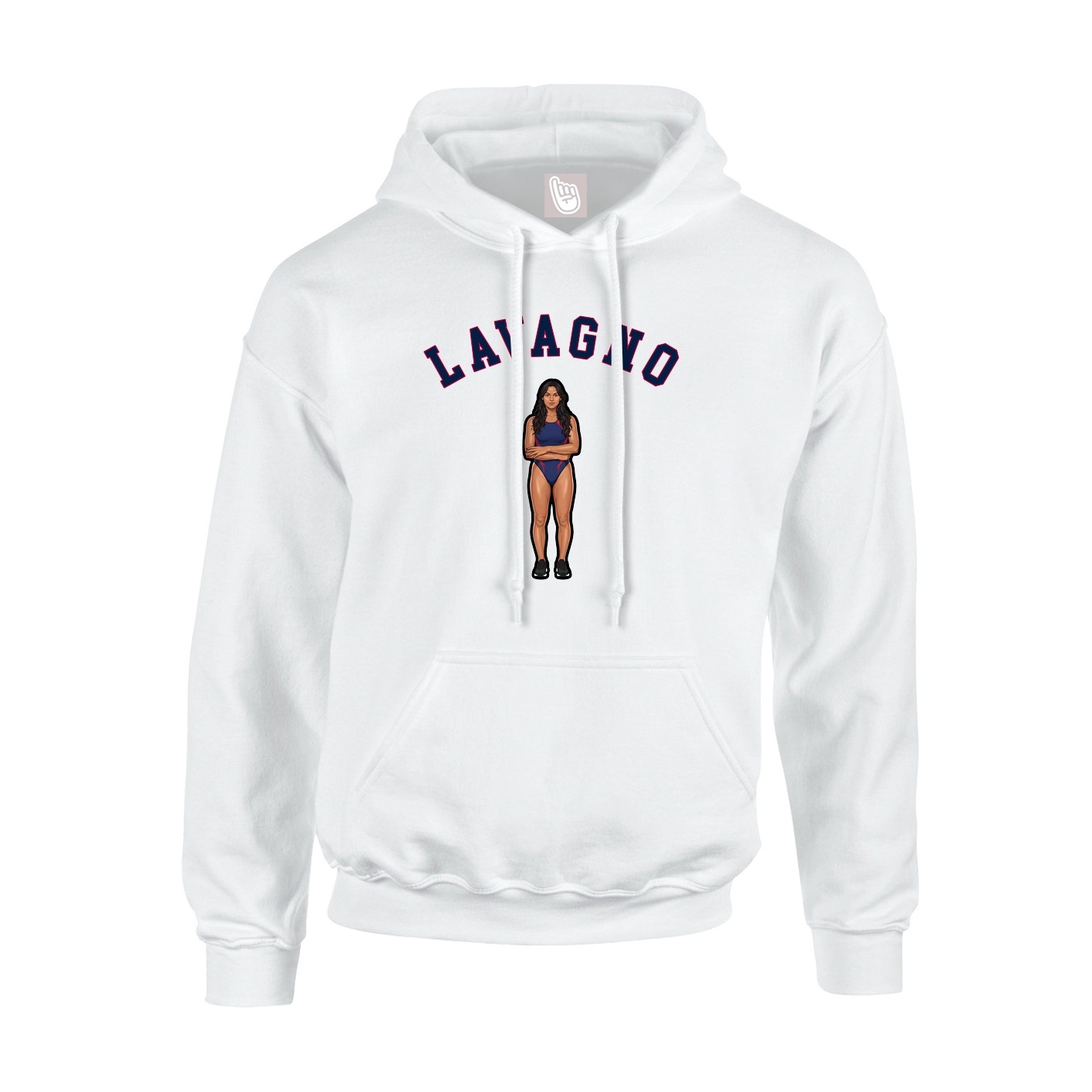 Youth Hoodie — Shirsey Arch in White