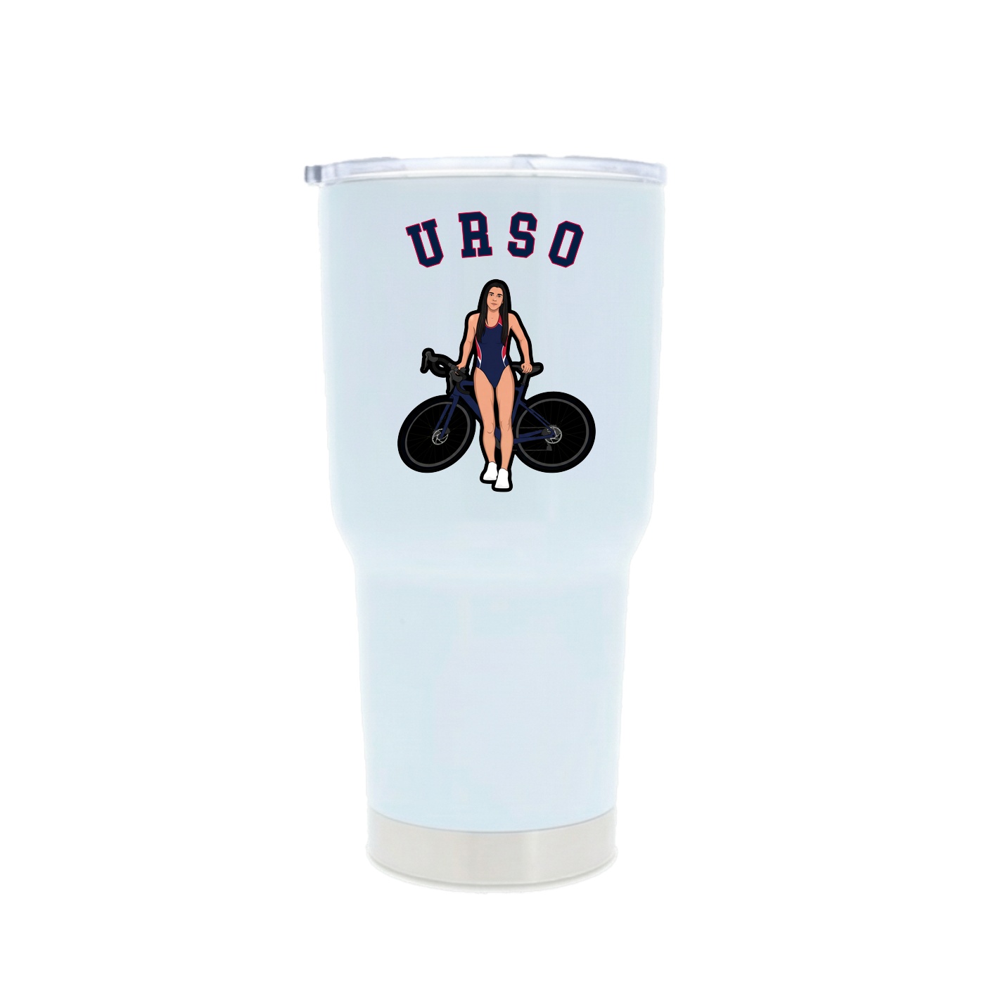 30oz Stainless Steel Tumbler — Shirsey Arch in White