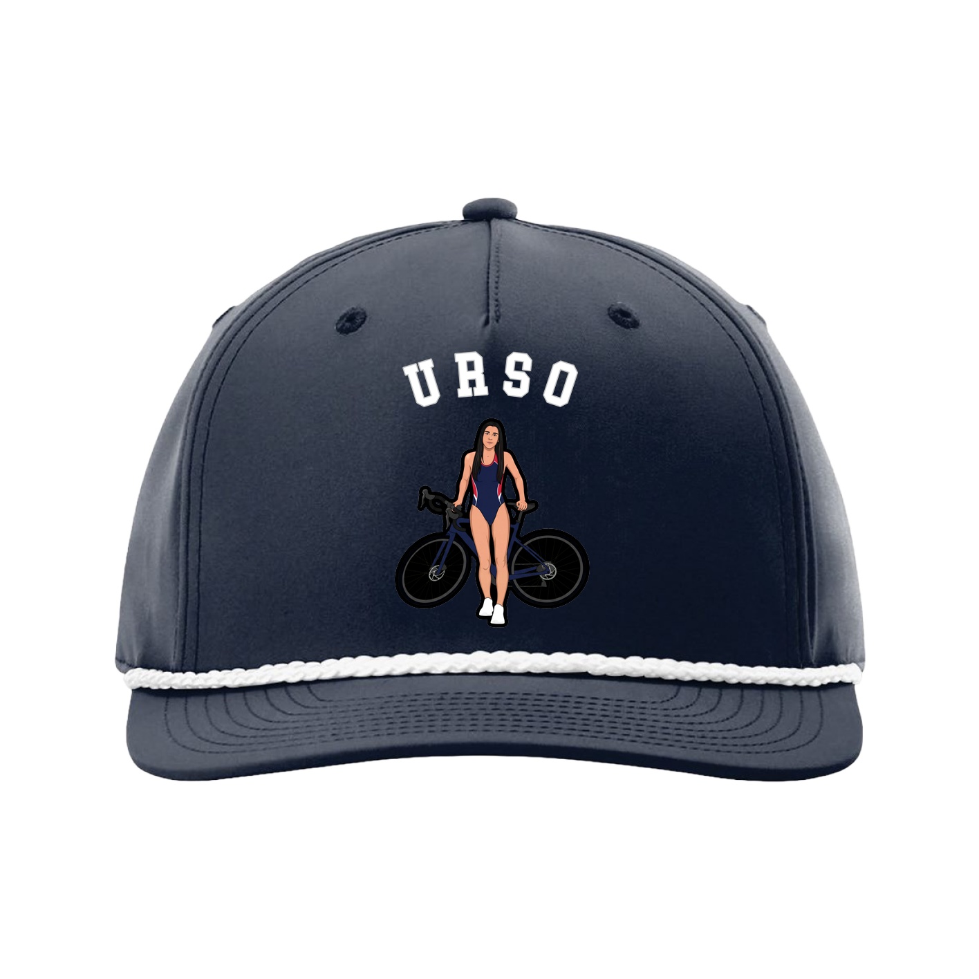 Five-Panel Classic Rope Cap — Shirsey Arch in Navy