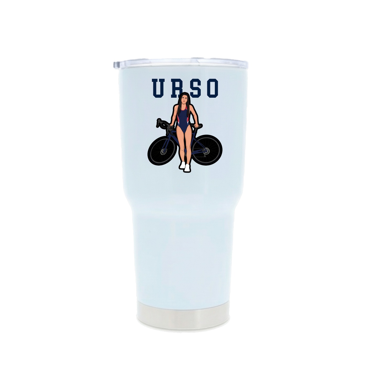 30oz Stainless Steel Tumbler — Shirsey in White