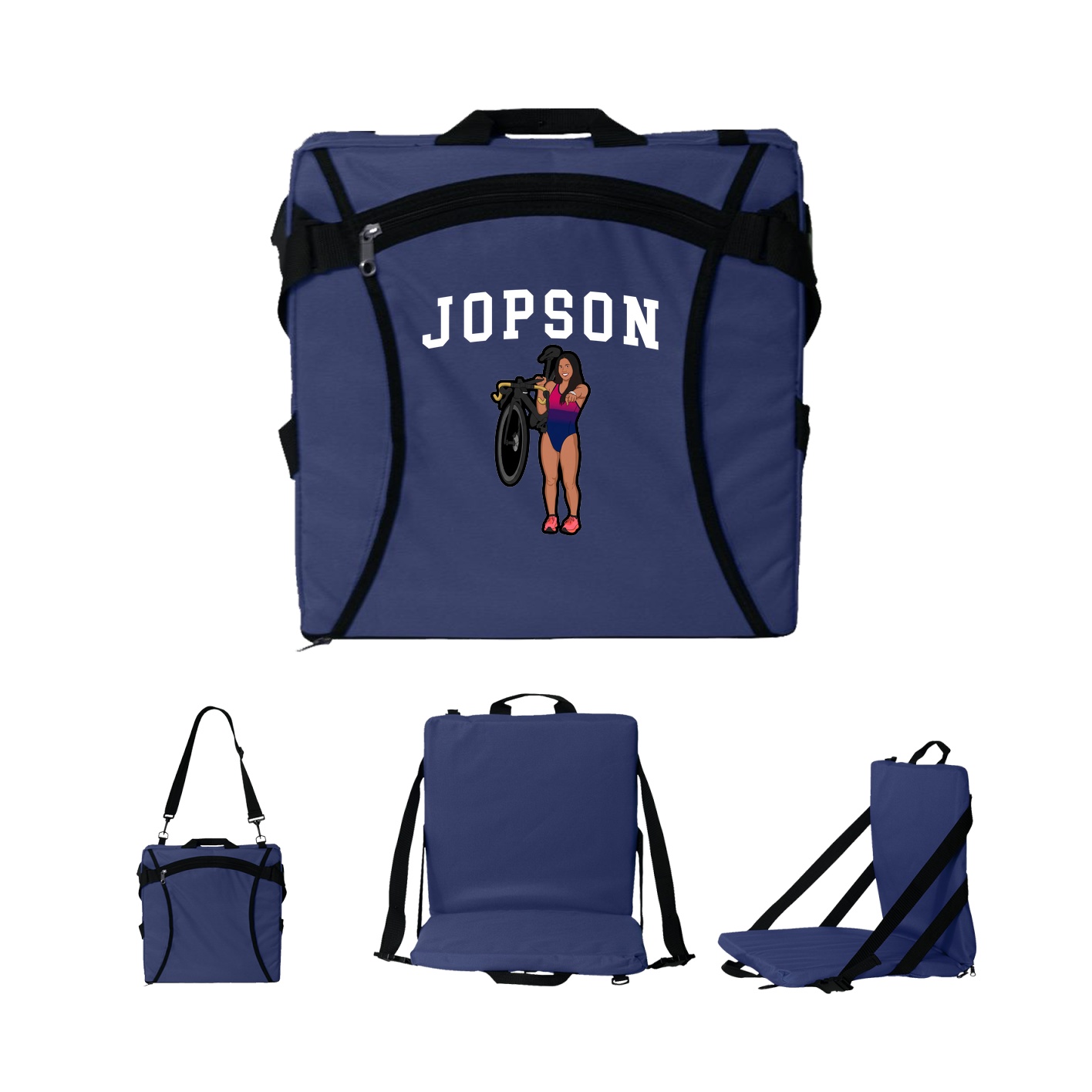 Folding Stadium Seat — Shirsey in Navy