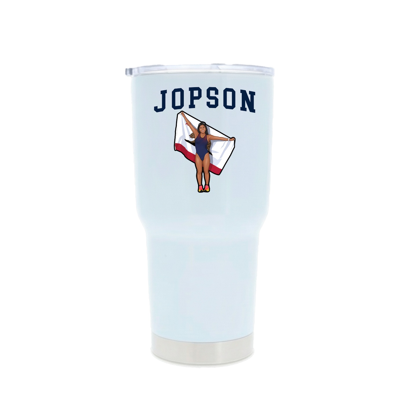 30oz Stainless Steel Tumbler — Shirsey in White