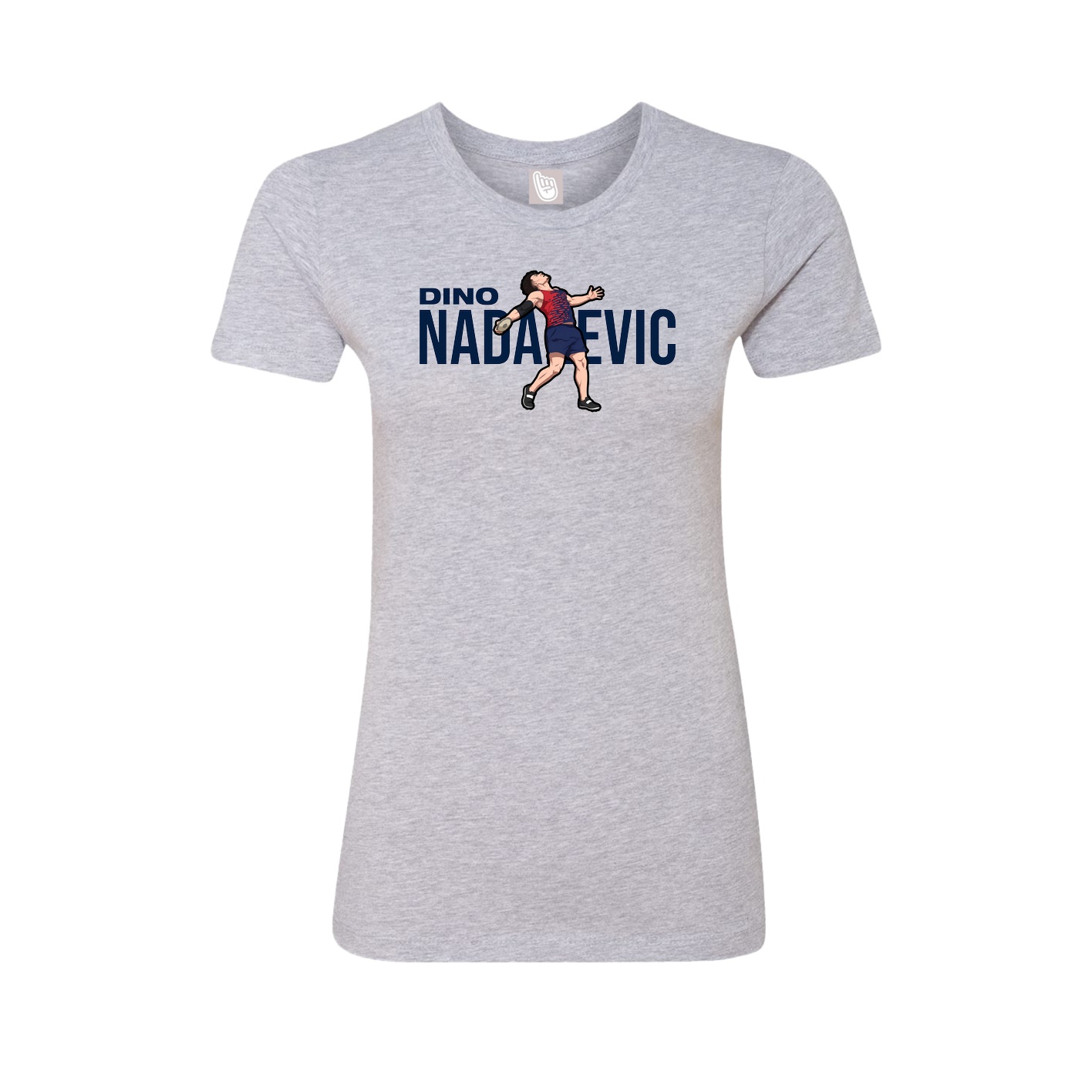 Womens Tee — Player Name in Grey