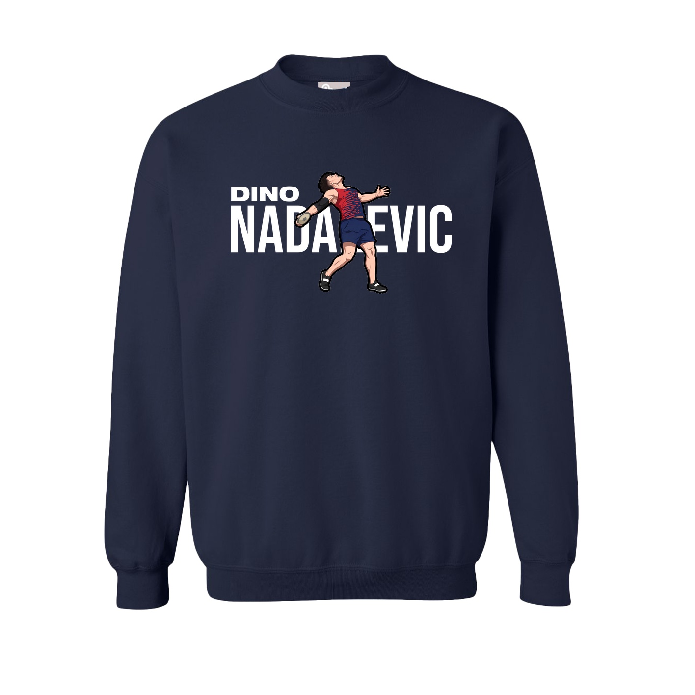 Fleece Crew — Player Name in Navy