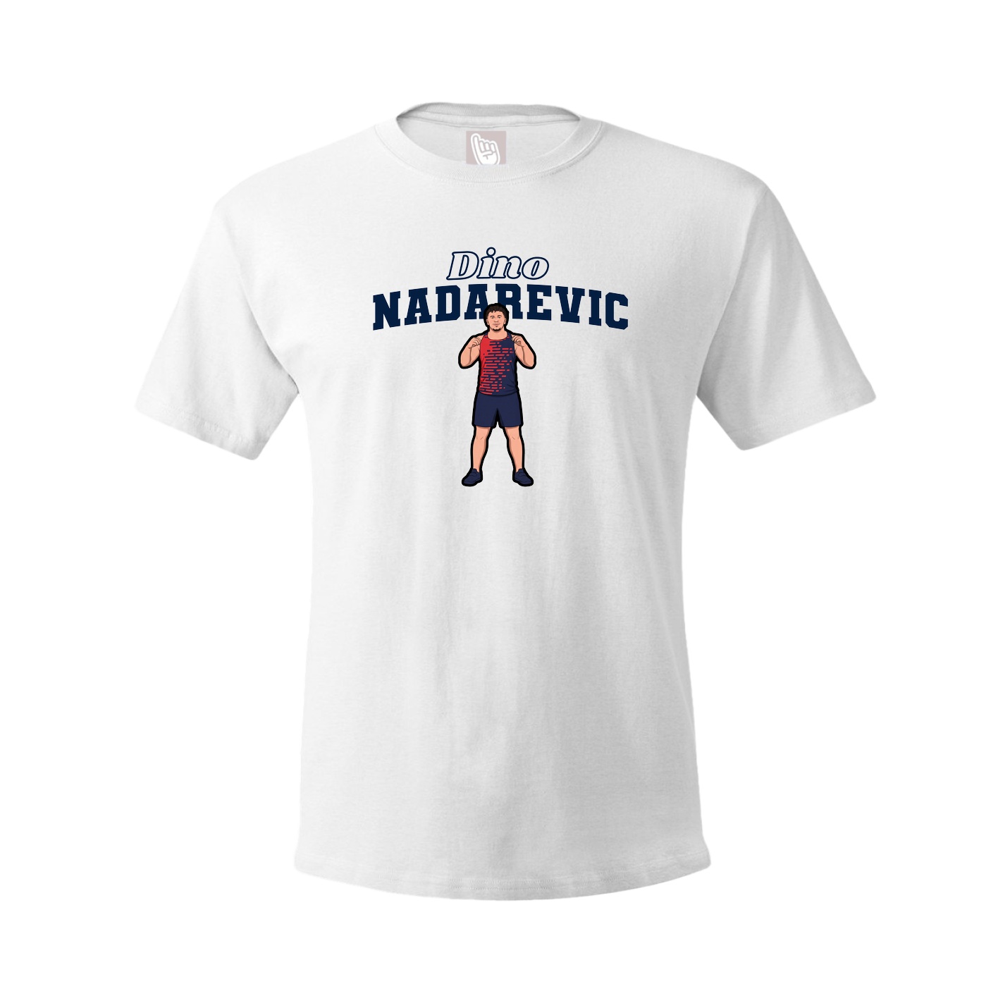Youth Tee — Name Arch in White