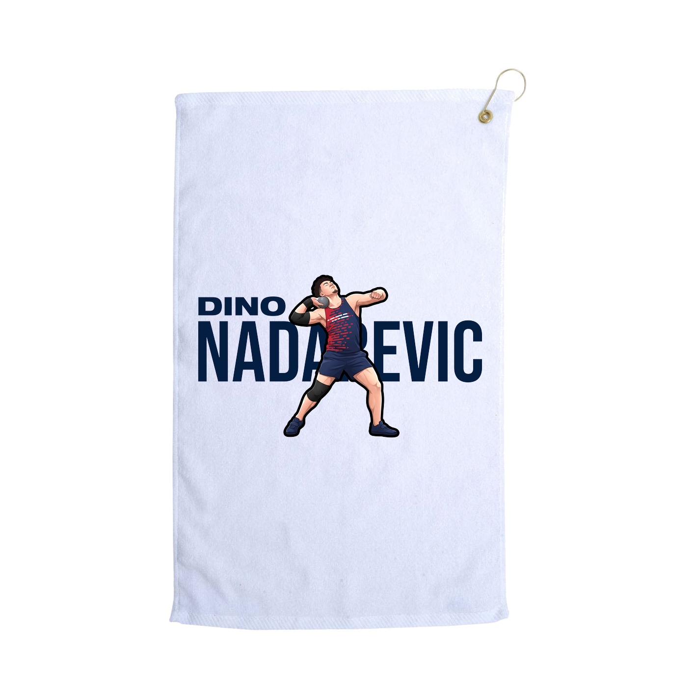 Golf Towel — Player Name in White