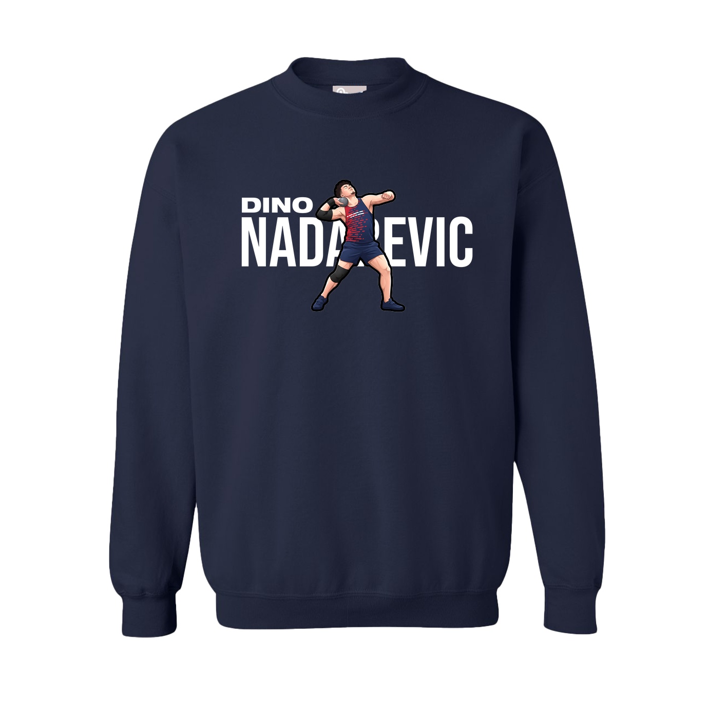 Fleece Crew — Player Name in Navy