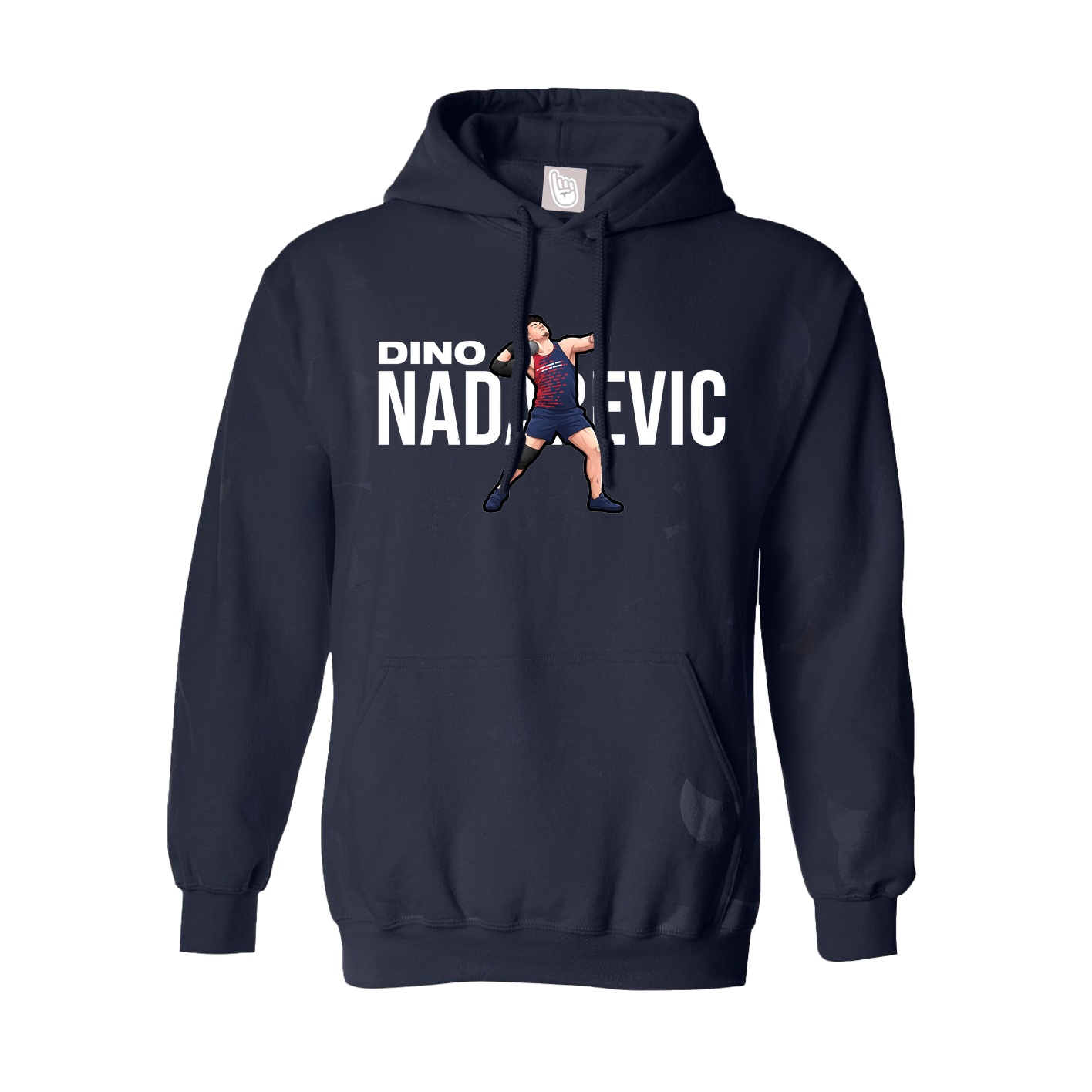 Youth Hoodie — Player Name in Navy