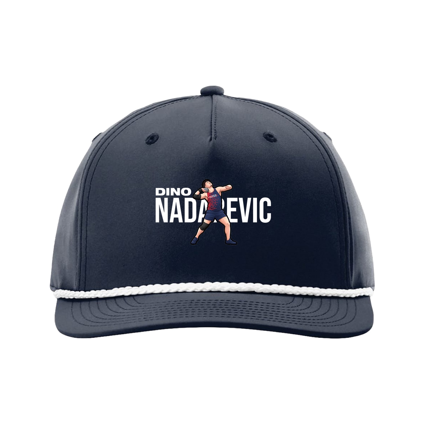 Five-Panel Classic Rope Cap — Player Name in Navy