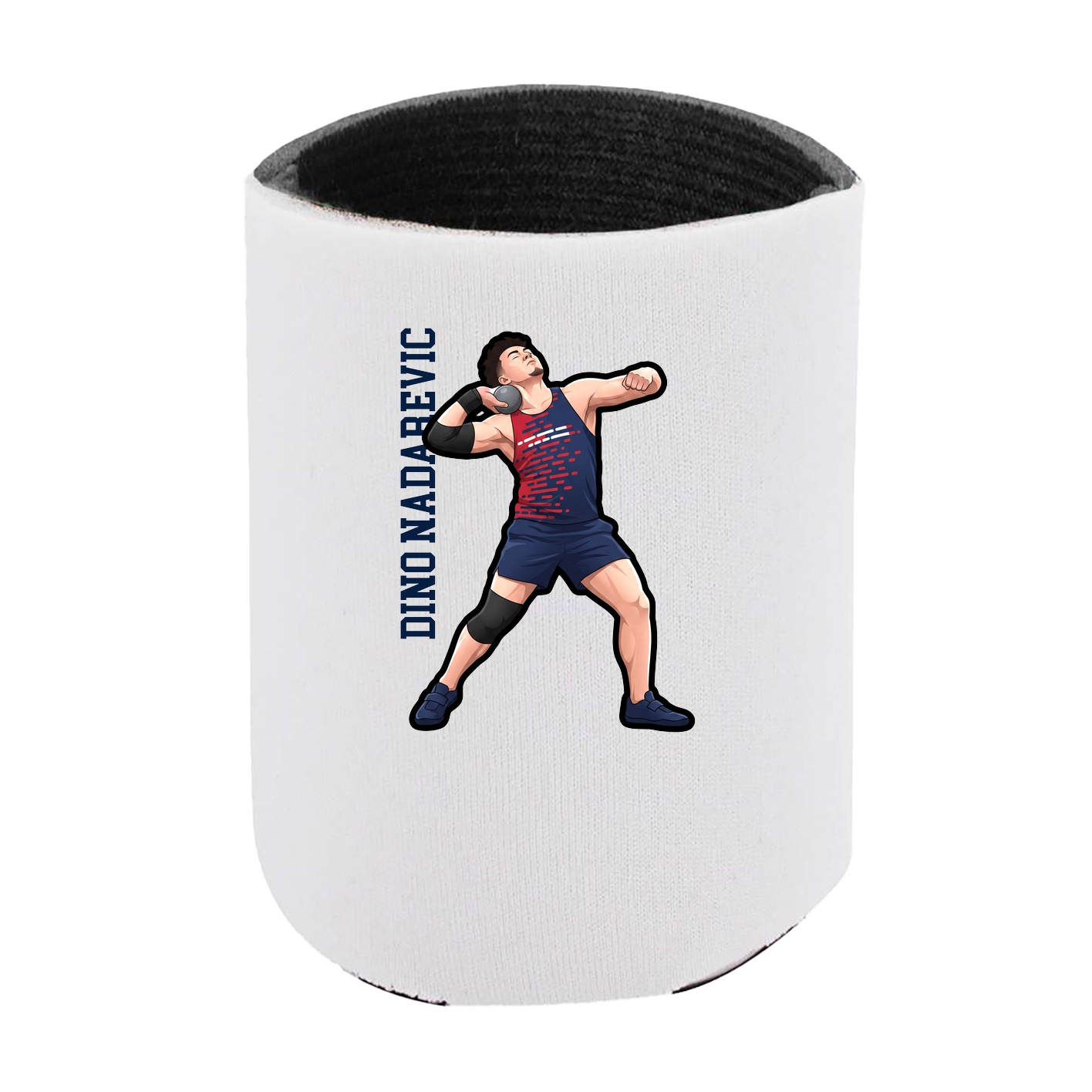 Can Holder — Name Vertical in White