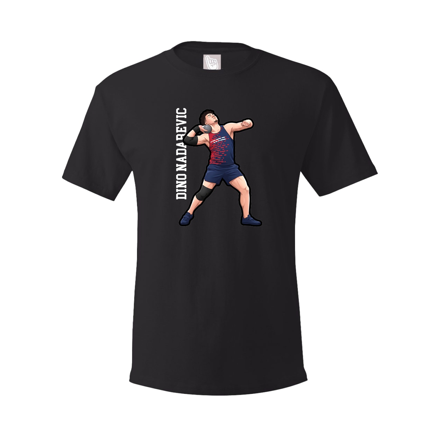 Tee — Name Vertical in Black